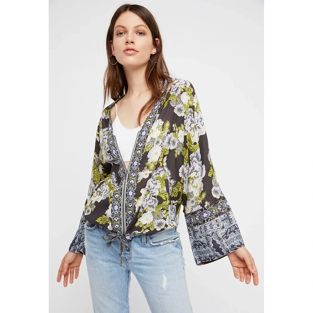 Free People | Wildflower Printed Kimono Sz M/L